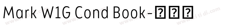 Mark W1G Cond Book字体转换